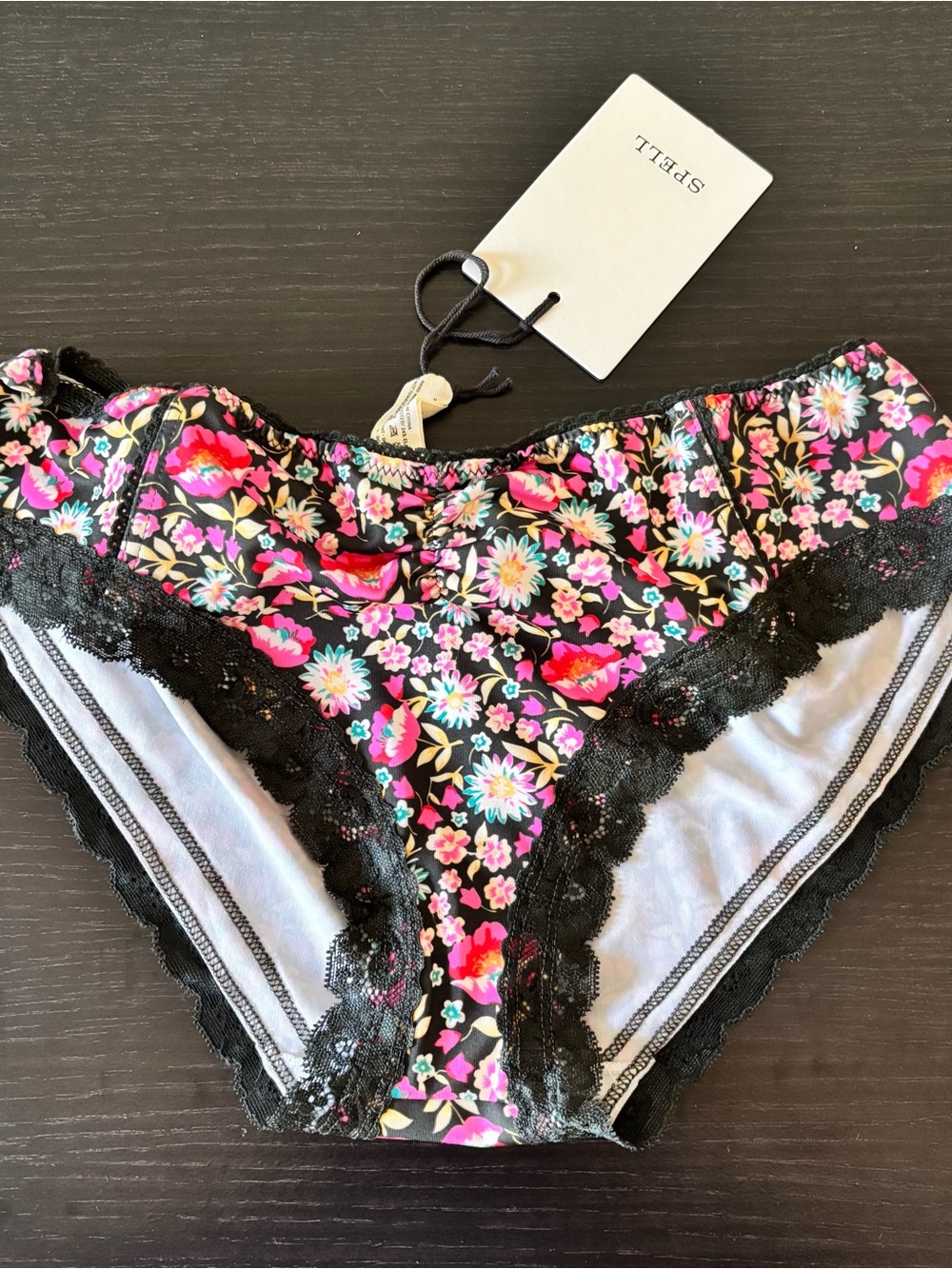 Spell Impala Lily Night Blossom Bikini Briefs panty Sz Large New